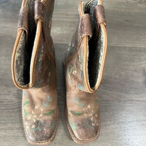 Shyanne Brown and Tan Kids Boots